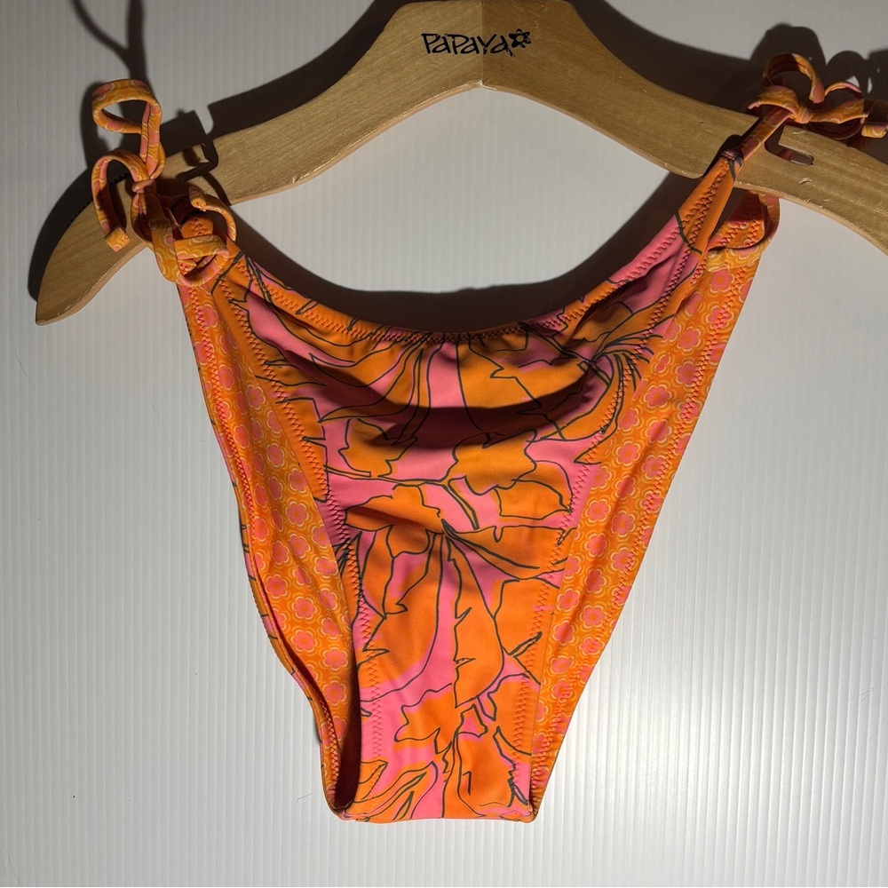 Orange and Pink Bikini Bottom size large to extra large
